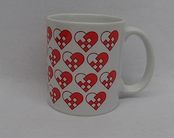 Scandinavian Swedish Norwegian Danish Heart Baskets Mug #5905U