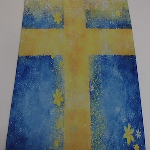 Garden Flag 12&quot; x 17&quot; -  Sweden Flag with Flowers