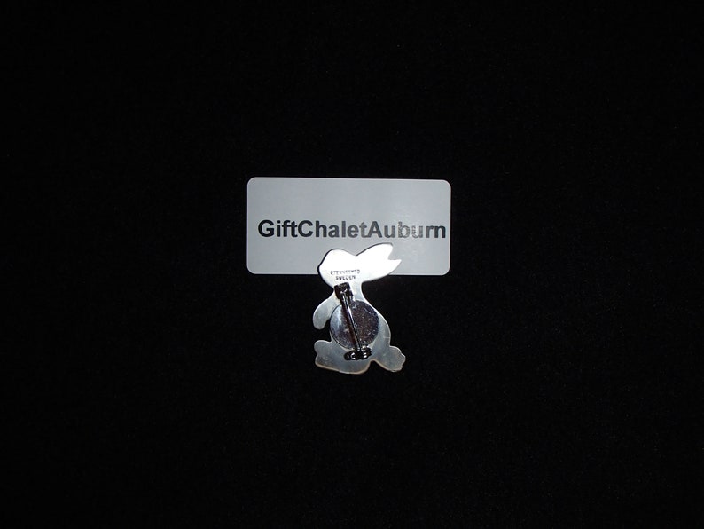 Scandinavian Swedish Pewter Bunny Rabbit Pin OR Pendant Necklace by Rune Tennesmed