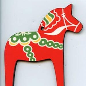 Scandinavian Swedish Dala Horse Ornament