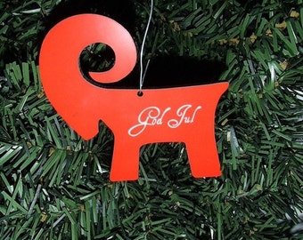 Scandinavian God Jul Goat Christmas Ornament #EL640