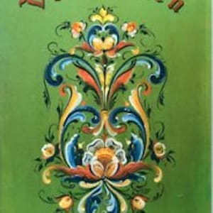 Norwegian Rosemaling Magnet Artwork by Lise Lorentzen