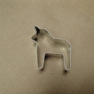 Small Swedish Dala Horse Cookie Cutter 1 1/2&quot;