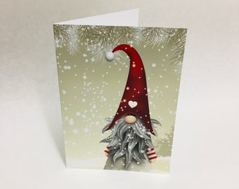 Nordic Scandinavian Gnome Elf Tomte Nisse  Christmas Cards Box of 12