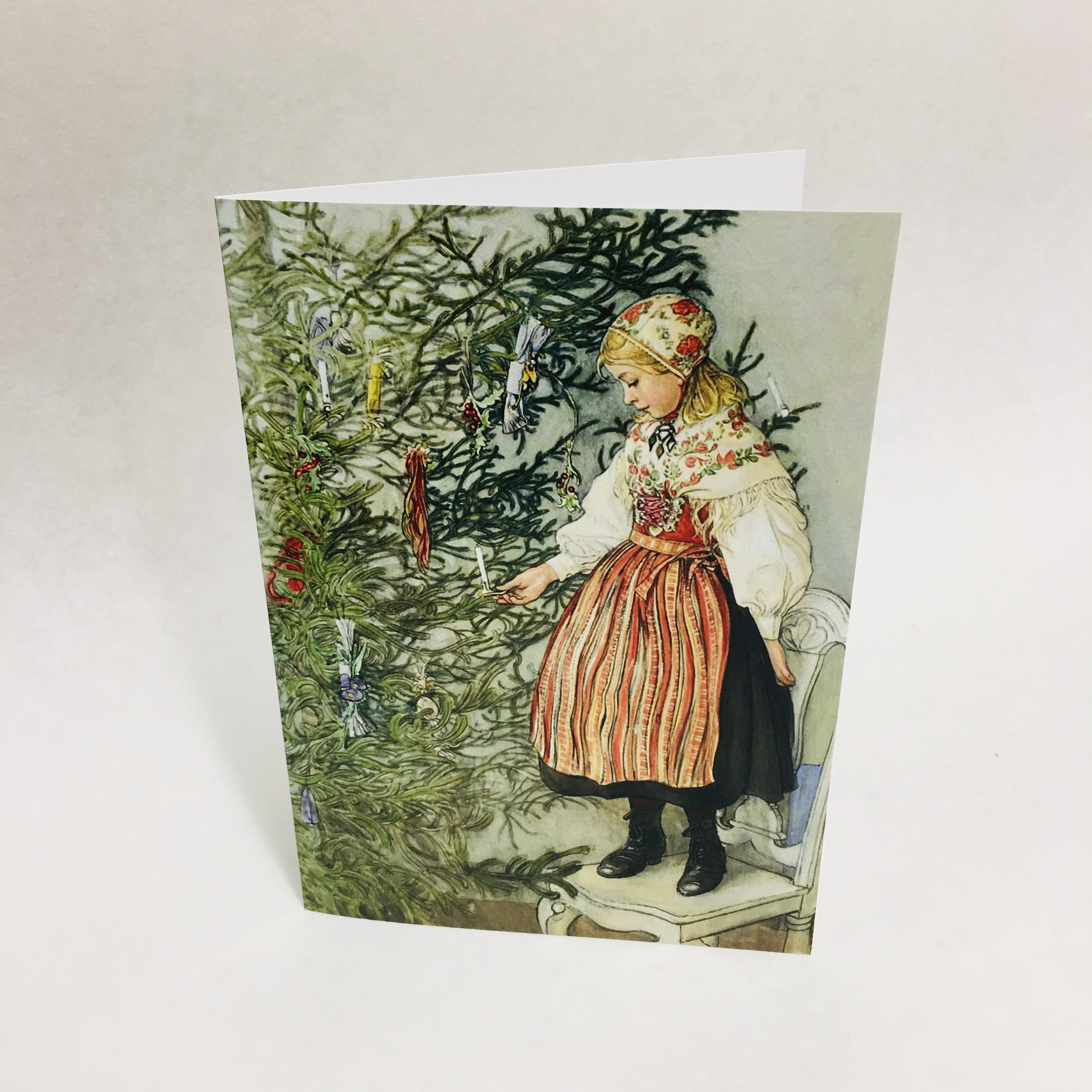 Swedish Artist, Carl Larsson Decorating the Tree Christmas