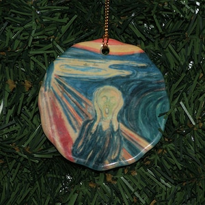 Ceramic Ornament - Norwegian artist Edvard Munch The Scream #1987