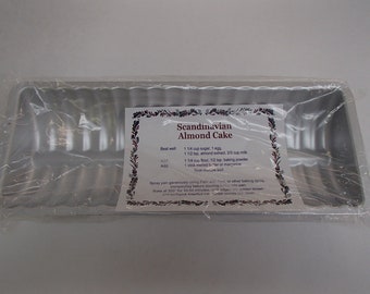 Scandinavian Swedish Almond Cake Pan with recipe #B250