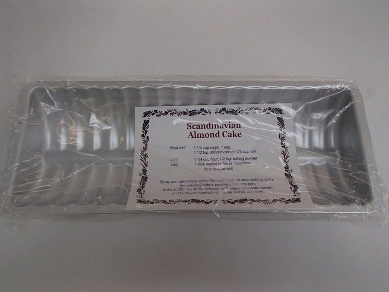 Scandinavian Swedish Almond Cake Pan with recipe B250 Etsy