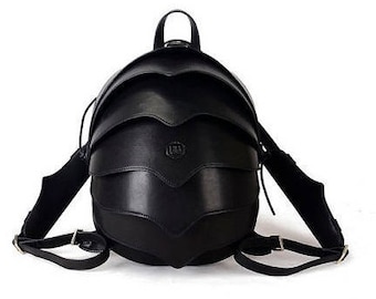 Small Black Backpack, Black Crossbody Bag, Leather Backpack Women, Crossbody Bags for Women, Shoulder Bag Women, Beetle Bag, Backpack Purse