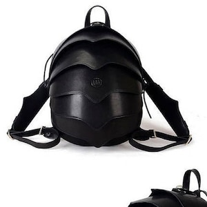 Small Black Backpack, Black Crossbody Bag, Leather Backpack Women, Crossbody Bags for Women, Shoulder Bag Women, Beetle Bag, Backpack Purse