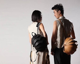 Crossbody leather bag, Beetle Backpack, Mens Crossbody Bag, Women Crossbody Bag, Beetle Bags, black leather backpack, Leather Brown Backpack