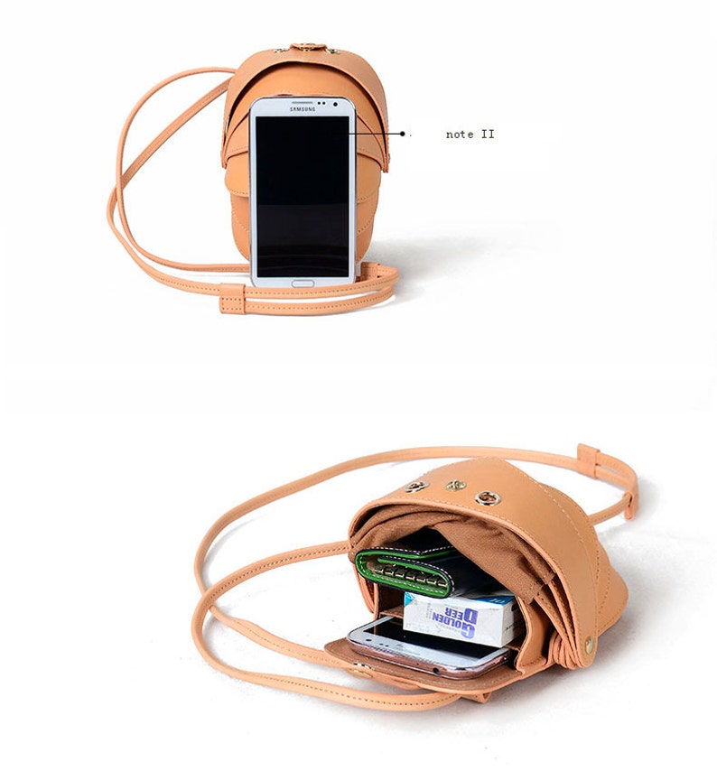 Cell Phone Bag Nude Leather Crossbody Bag Iphone Crossbody Women Crossbody Bag Cell Phone Purse Small Crossbody Bag Beetle Bag Mini Bag