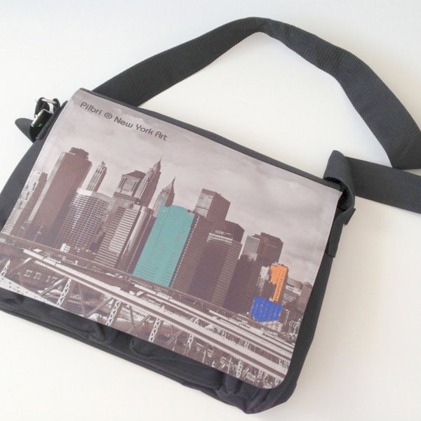 Cool business bag for school, university  or the office with a Pilbri ® Design  New York Art print