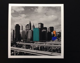 New York Pilbri artwork printed on handmade Hahnemühle paper