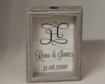 Sand Ceremony Barnwood Shadow Box / Frame 5 x 7