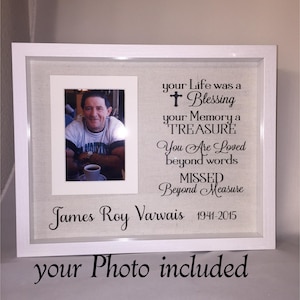 Sympathy Shadow Box with photo, Memorial, In Loving Memory, Sympathy Gift, Bereavement Gift, Remembrance Gift, Funeral /optional light 11x14