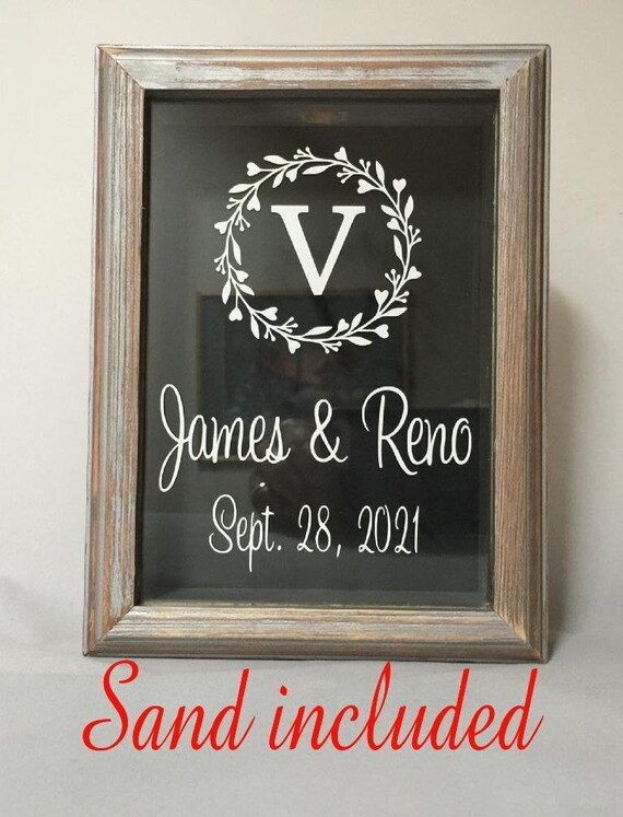 Ceremonia De Arena Barnwood Shadow Box Frame Tamano Del Etsy