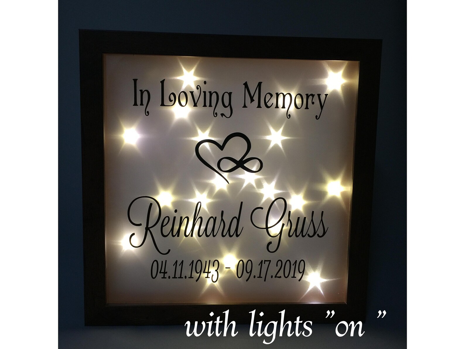 Sympathy Shadow Box with photo Memorial In Loving Memory Etsy