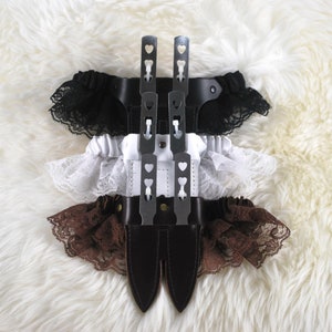 Wedding Garter, Steampunk Wedding Knife Garter with Leather Sheath and Throwing Knives