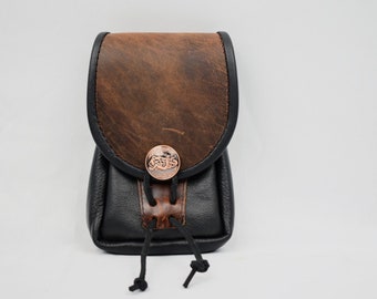 Small Leather Belt Pouch, Medieval Pouch, Renaissance Pouch