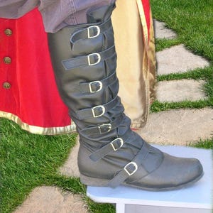 Strider Leather Buckle Strap Boot