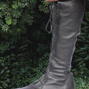 Strider Leather Lace Knee Boot