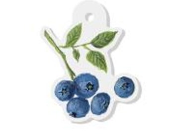 Blueberry Charm, Acrylic Style, 1" Charm for Bracelets and Necklaces, Original Art