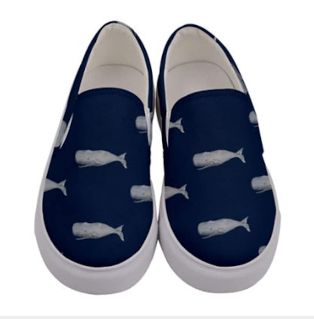 Pattern Print Humpback Whale Black Sneaker Shoes For Men Women main image 1