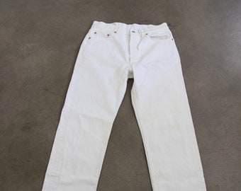 levi 501 white jeans mens
