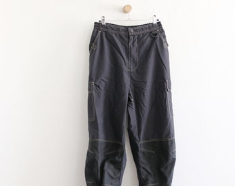Nylon Cargo Y2k Pantaloni Baggy Snowboard Leggero Medio