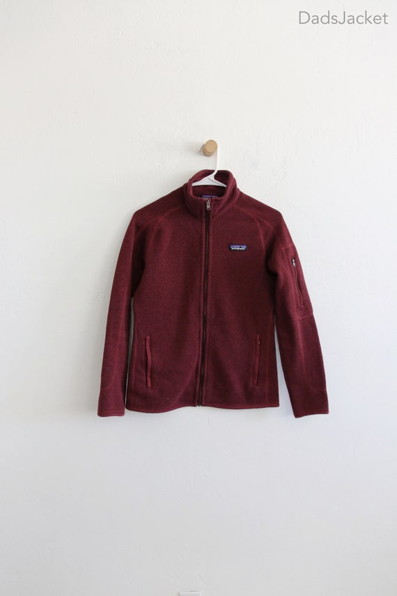 Patagonia Womens Maroon Better Sweater Zip Fleece 