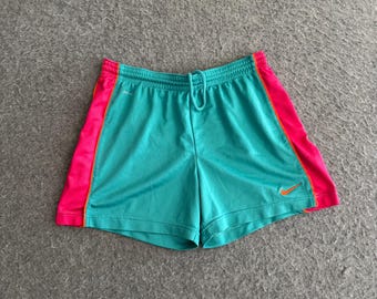 Y2K Nike Dri-Fit Colorblock Women's Athletic Shorts Medium