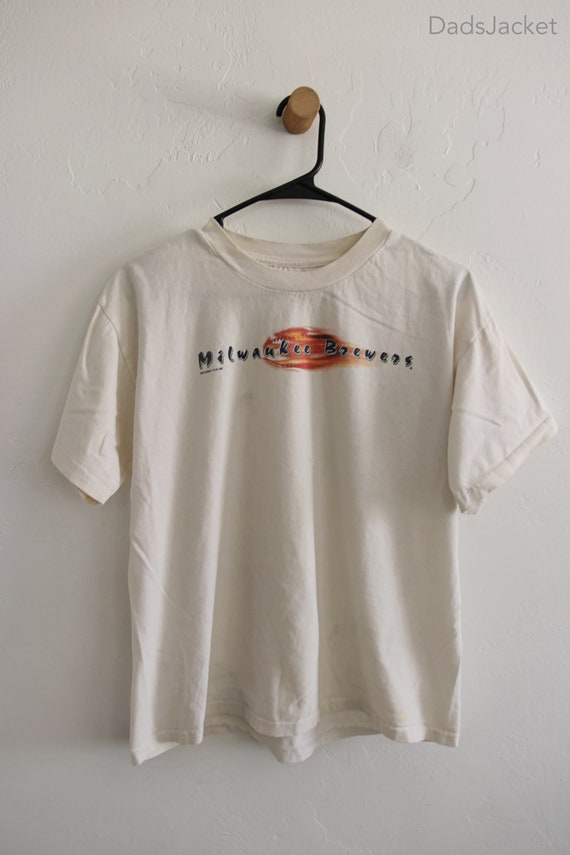 MIlwaukee Brewers Y2K Baseball Shirt Small - image 2