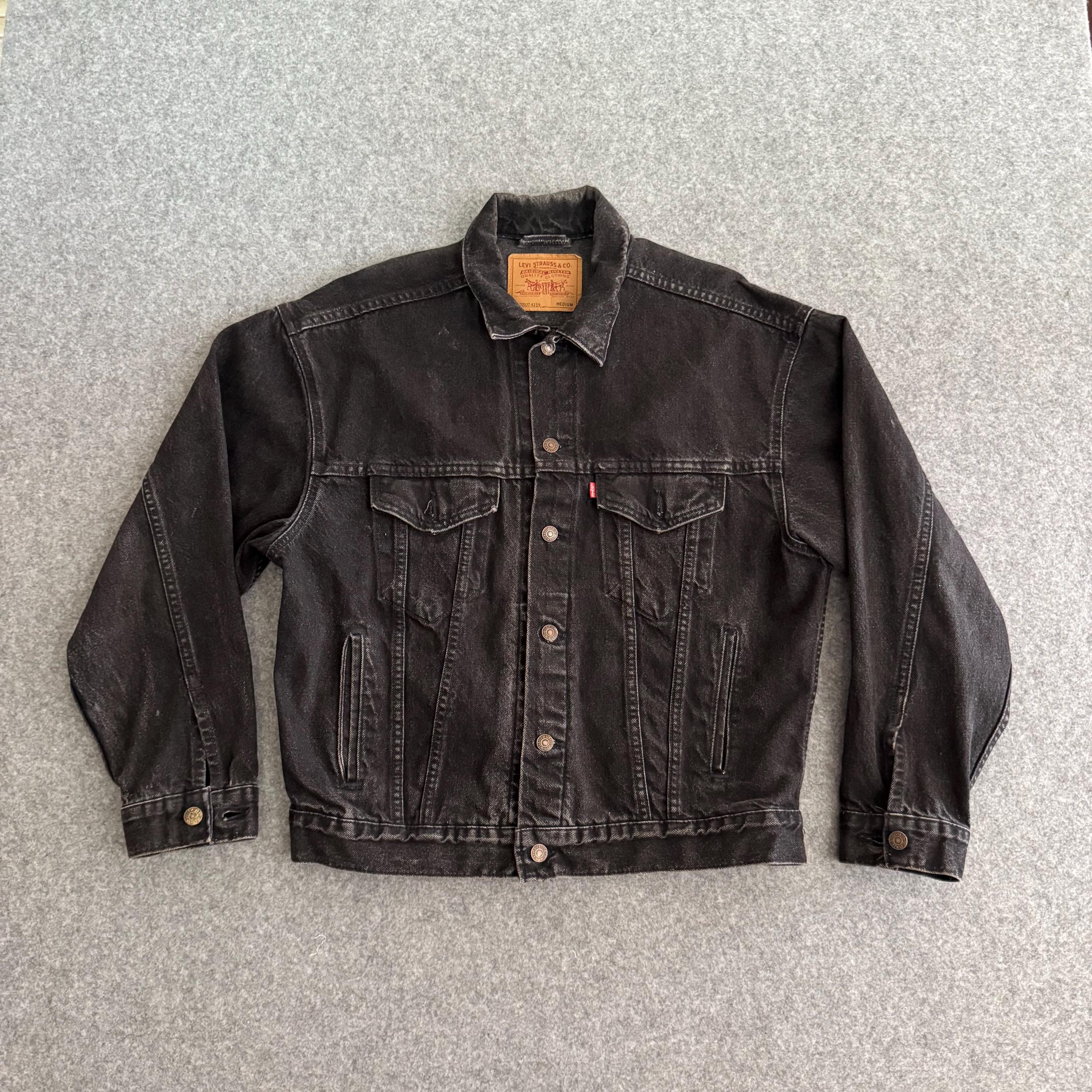 Vintage Levis Black Denim Jacket - Etsy