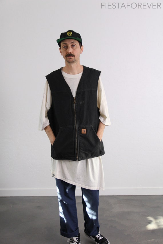 carhartt men's canvas vest