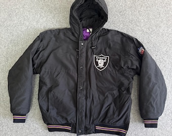 80s STARTER製 NFL RAIDERS stadium jacket Raiders 1980s Embroidered Starter Jacket Large 