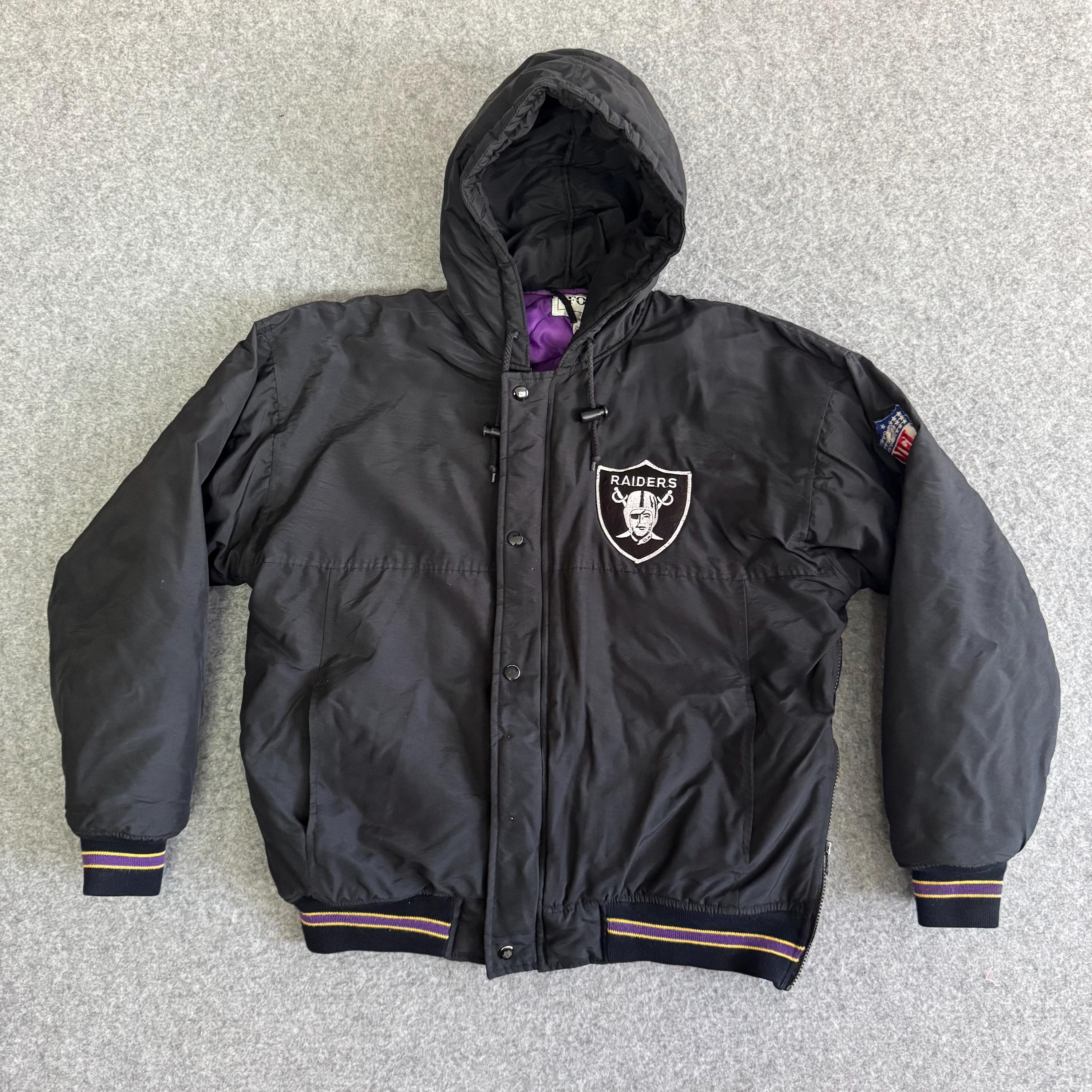Raiders 90s NFL Hoodie Zip Insulated Jacket Medium - Etsy New Zealand
