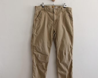 Carhartt Khaki Workwear Carpenter Pants 35 x 31