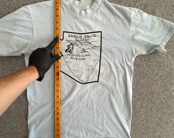 Grand Canyon Vintage 80s Marathon Single Stitch Tee Pastel Blue