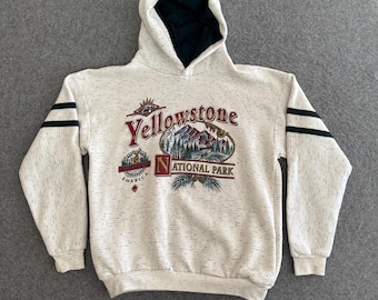 Sudadera con capucha del Parque Nacional de Yellowstone de los 90, talla grande