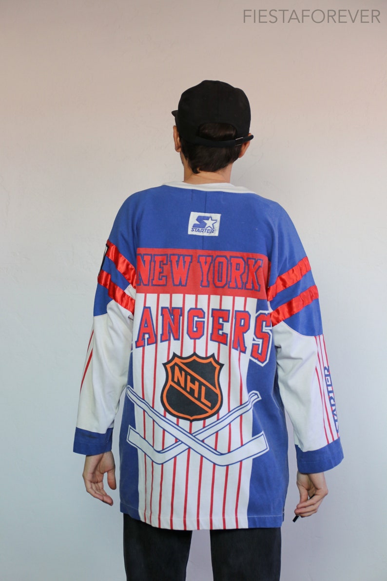 New York Rangers All Over Print Hockey Jersey Shirt Large