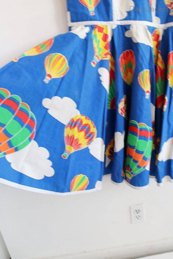 70s Hot Air Balloon Handmade Dress - Gem