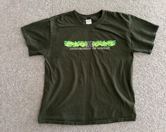 Bosgroen T-shirt University of Hawaii, jaren 90, groot