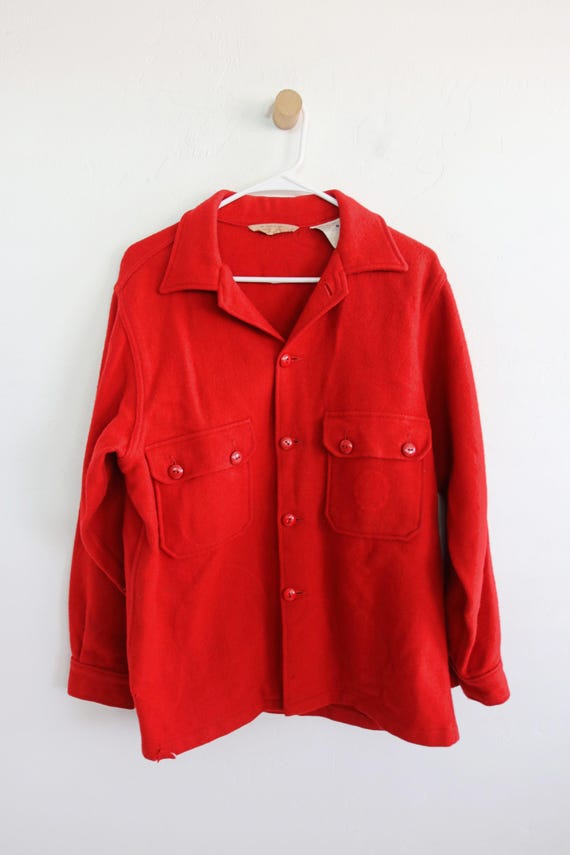 Boy Scouts Shirt Official Wool Jacket 70s Size 44 - Etsy