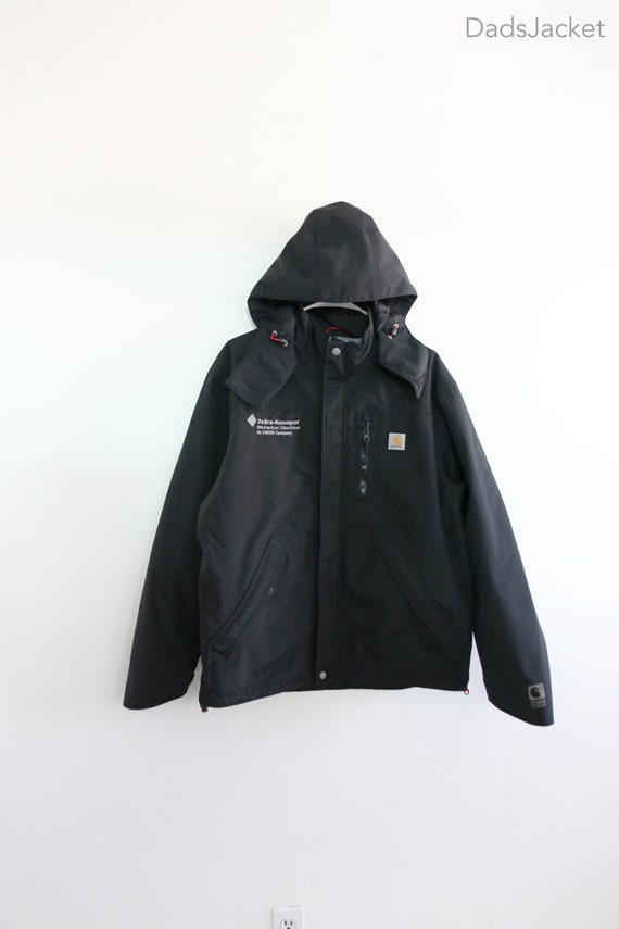 Carhartt Storm Defender Black Rain Employee Jacket