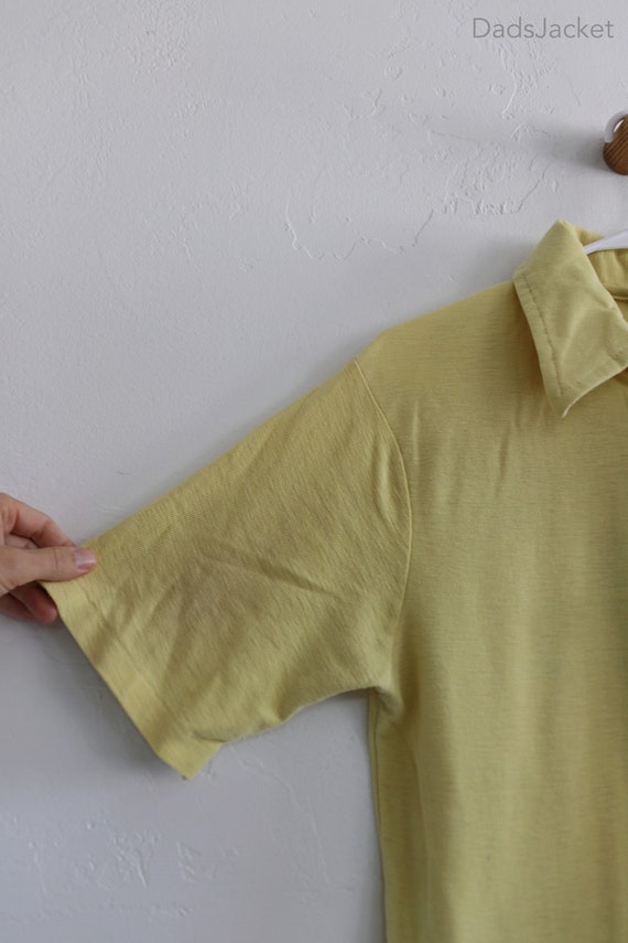 70s Polo Knit Employee Shirt Large - image 6