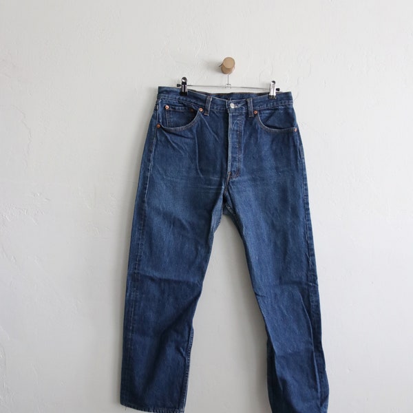 80s Levis 501 Denim Button Fly Jeans 31 x 26