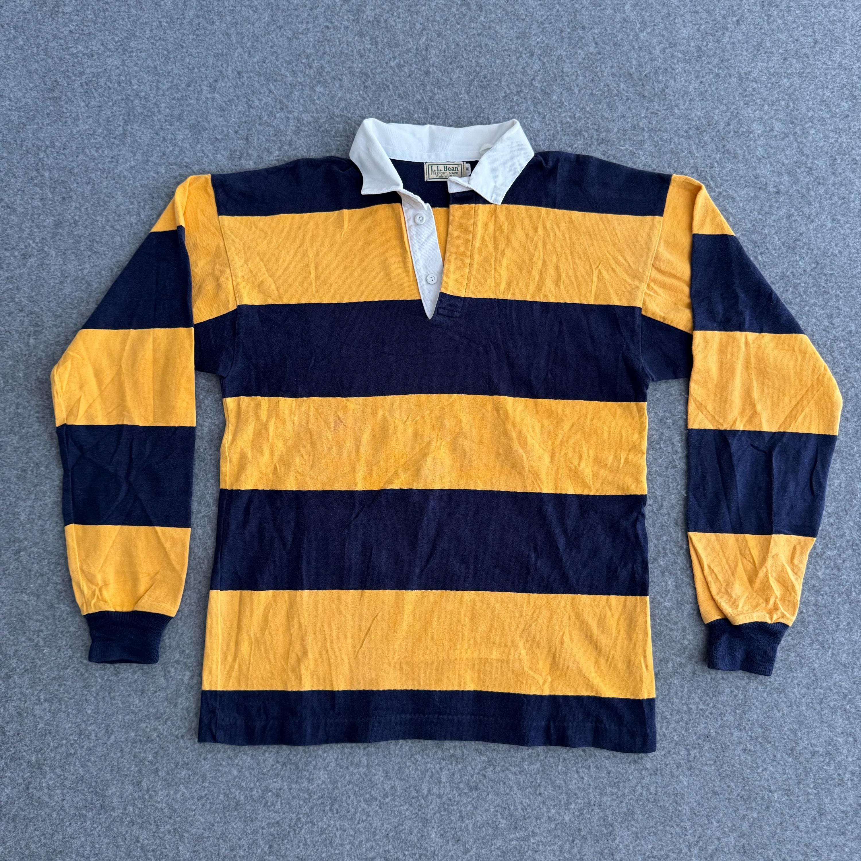 90’s LLBean Rugby shirts Vintage L.L. Bean Rugby Shirt Large | Double Double Vintage