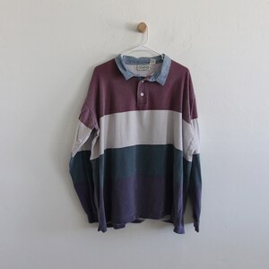 Rugby Long Sleeve Striped Shirt 2XL