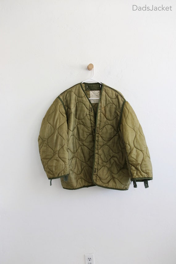 Green Military Liner Jacket Medium